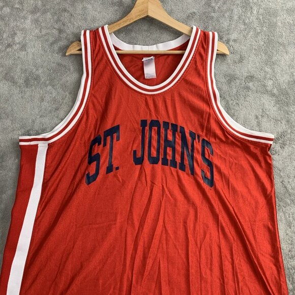 Vintage Russell Athletic Jersey Mens XXL St. John's University Basketball Red - Picture 4 of 9